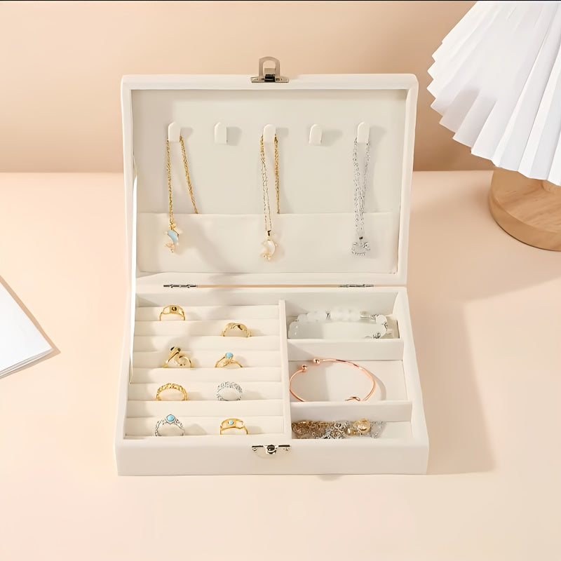 Small Leather Earring Organizer Boxes – Bridesmaid Proposal Holiday Gift