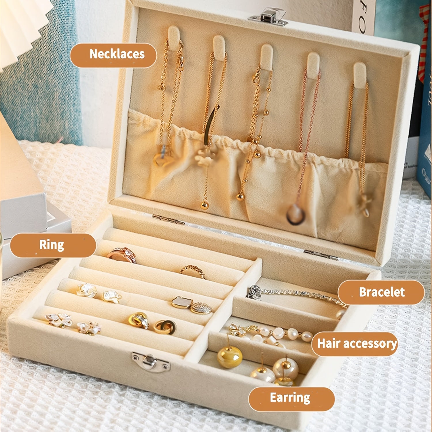Small Leather Earring Organizer Boxes – Bridesmaid Proposal Holiday Gift