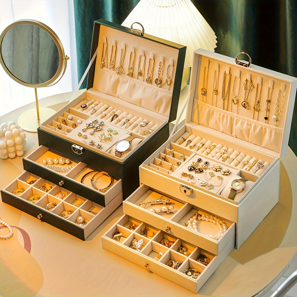 High-End Large Capacity Jewelry Box for Gold Jewelry Storage