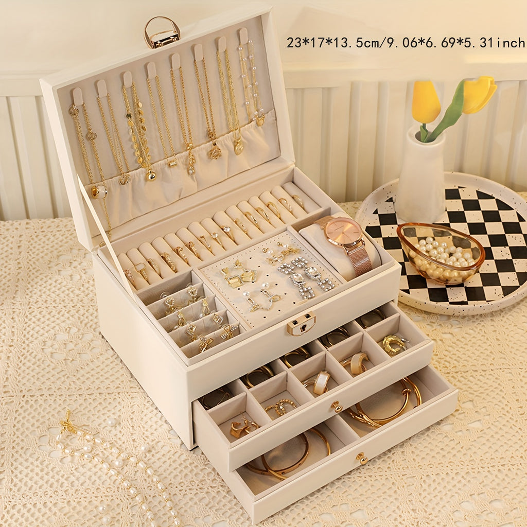 High-End Large Capacity Jewelry Box for Gold Jewelry Storage