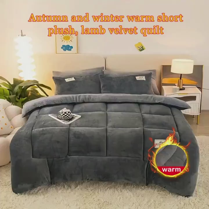 Multi-Use Luxury Quilted Plush Throw Blanket for Home Decor