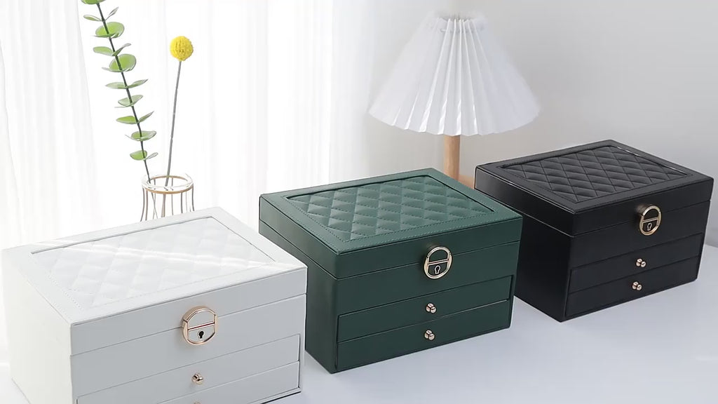 High-End Large Capacity Jewelry Box for Gold Jewelry Storage